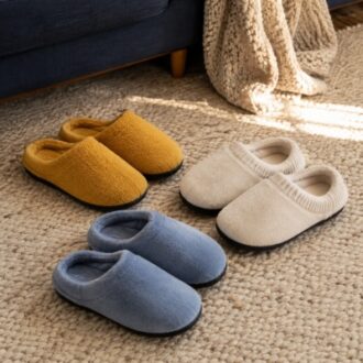 Wholesale fuzzy slippers with soft plush uppers and comfortable soles